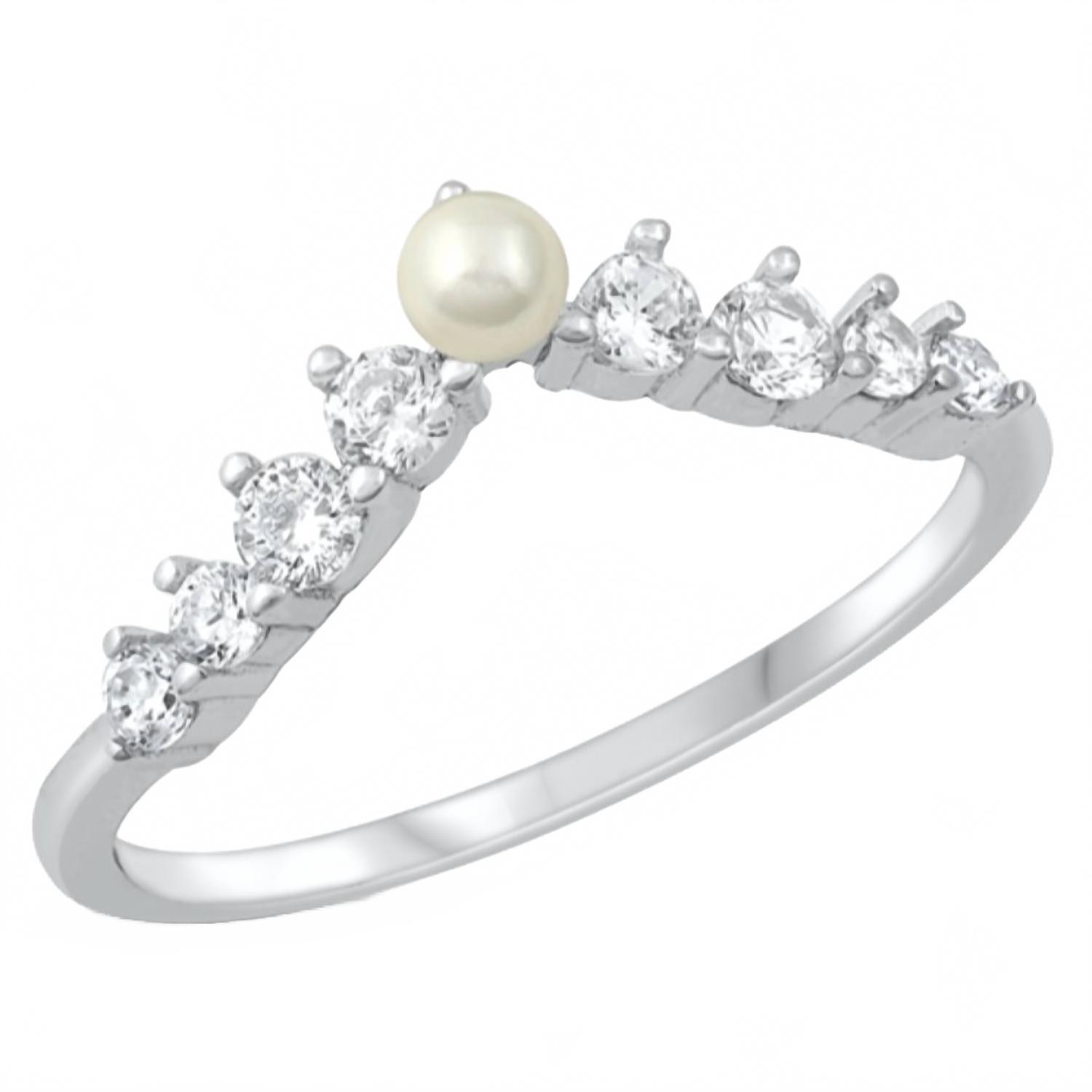 New Starlette Women's Natalie Stackable Ring In Silver